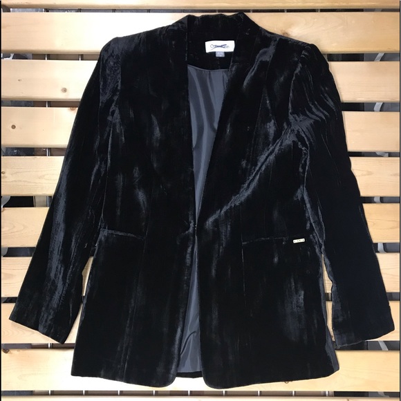 Calvin Klein Plus Velvet Front Clasp Jacket,NWOT - Picture 5 of 11